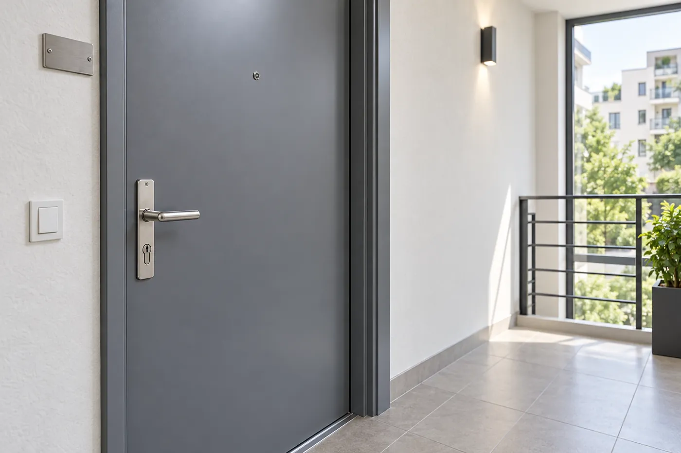 Porte palière à Courbevoie, montant annoncé avant intervention